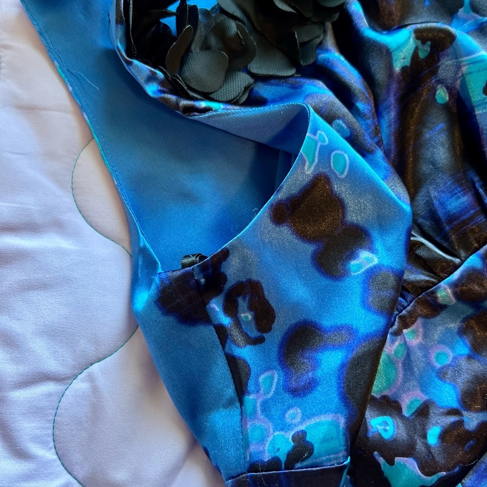 B. Darlin Blue Juniors Cocktail Dress - Picture 7 of 15
